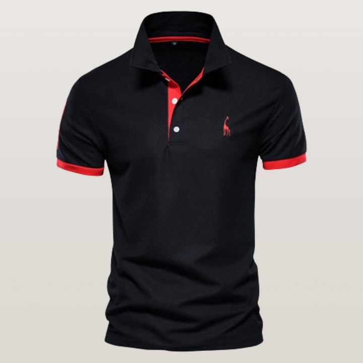 Heren polo shirt met korte mouwen en moderne pasvorm 2