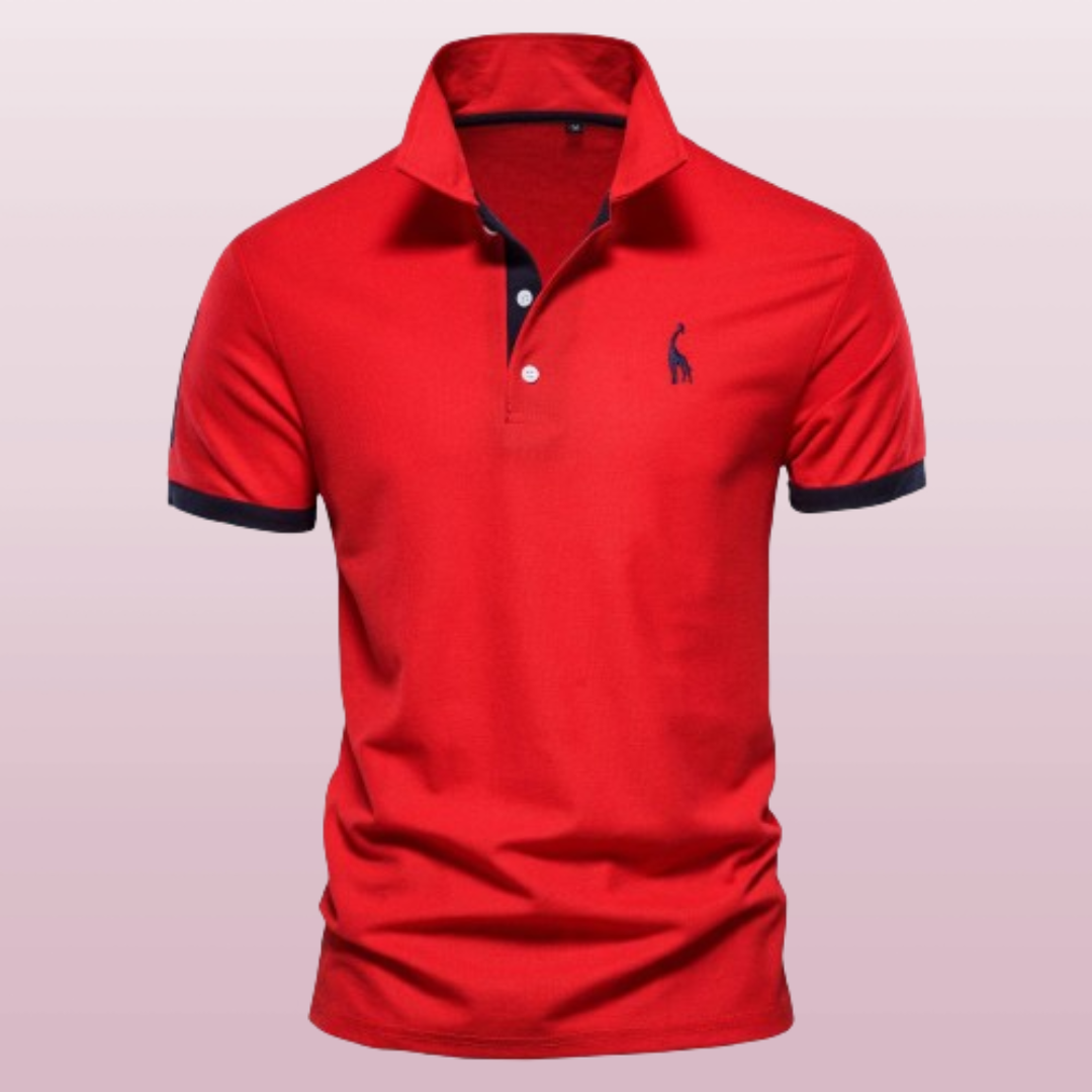 Heren polo shirt met korte mouwen en moderne pasvorm 5