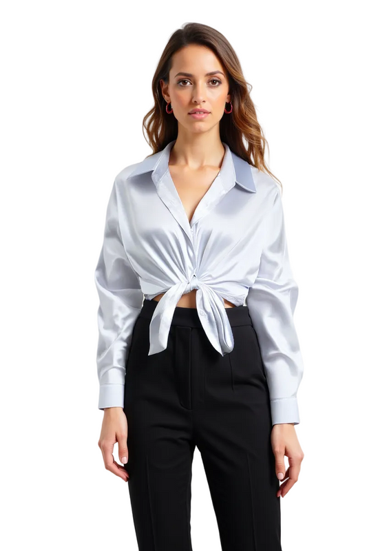 Oversized Lange mouwen damesblouse