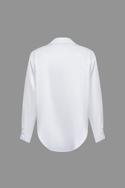 Oversized Lange mouwen damesblouse