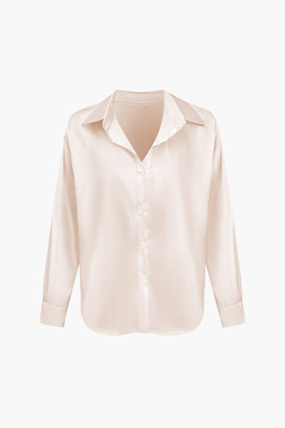 Oversized Lange mouwen damesblouse