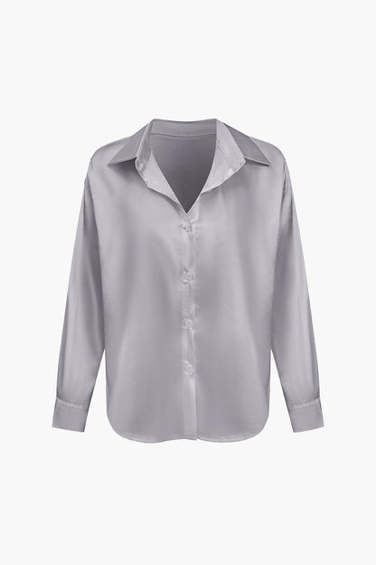 Oversized Lange mouwen damesblouse