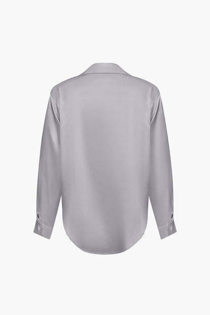 Oversized Lange mouwen damesblouse