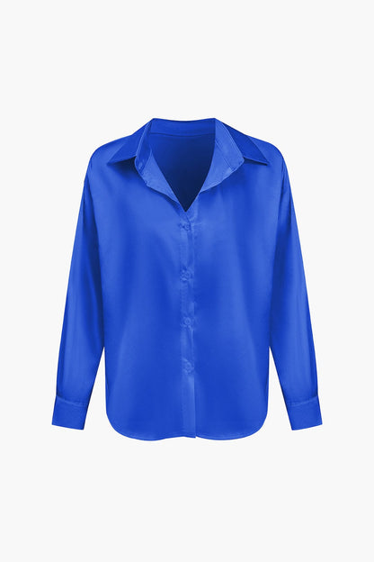 Oversized Lange mouwen damesblouse