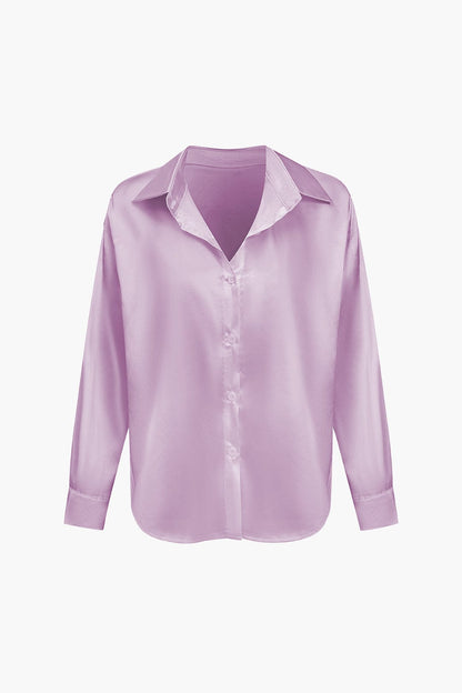 Oversized Lange mouwen damesblouse