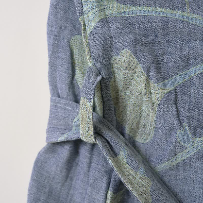 Kimono badjas detail van de ceintuurlus