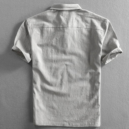 Polo T shirt voor heren met korte mouwen Knoopsluiting