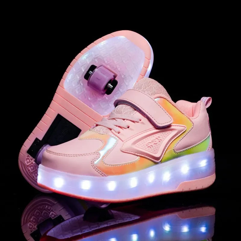 Kinderen rolschaats sneakers met led verlichting 13