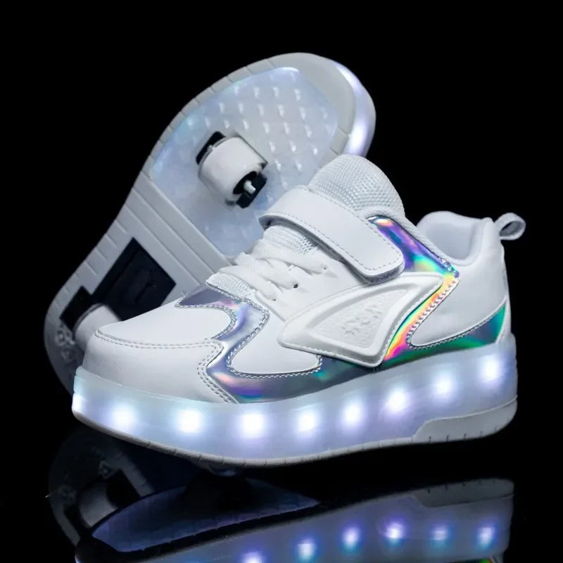 Kinderen rolschaats sneakers met led verlichting 14