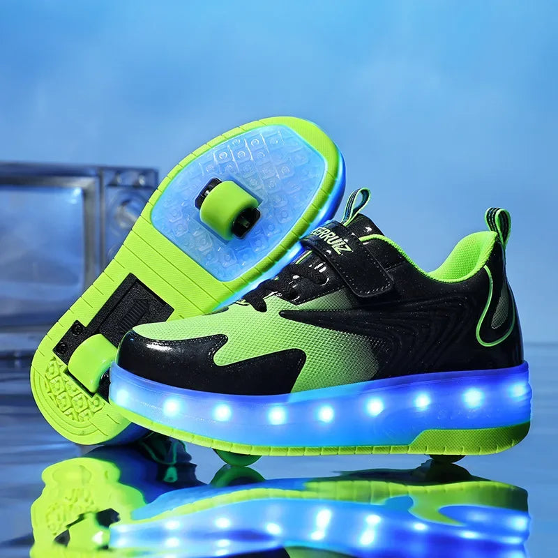 Kinderen rolschaats sneakers met led verlichting 9