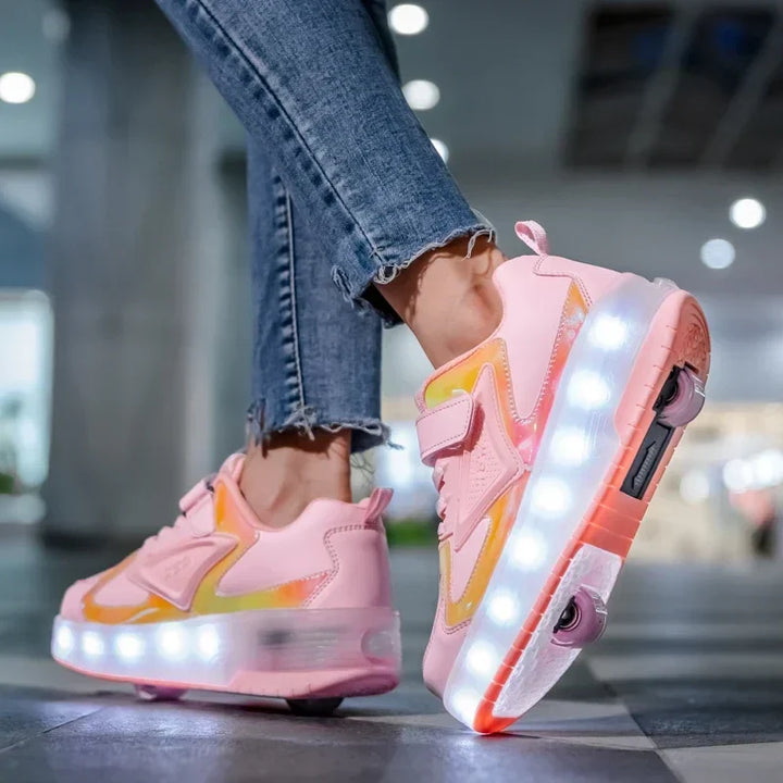 Kinderen rolschaats sneakers met led verlichting 6