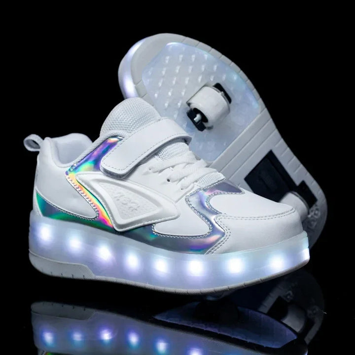 Kinderen rolschaats sneakers met led verlichting 4