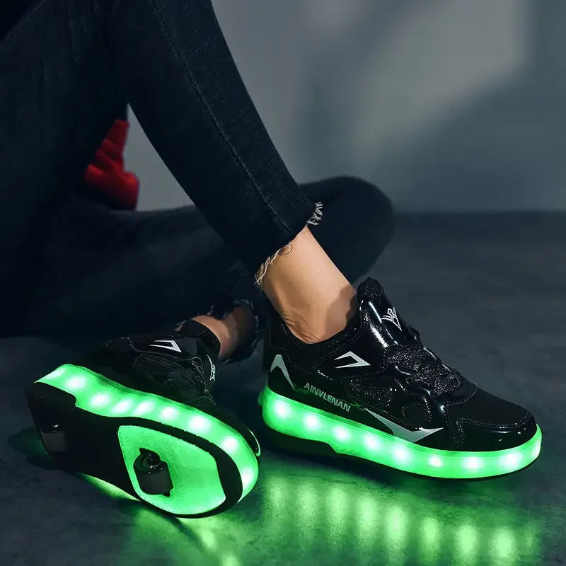 Kinderen rolschaats sneakers met led verlichting 3