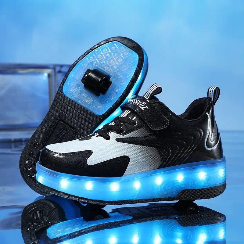Kinderen rolschaats sneakers met led verlichting 16