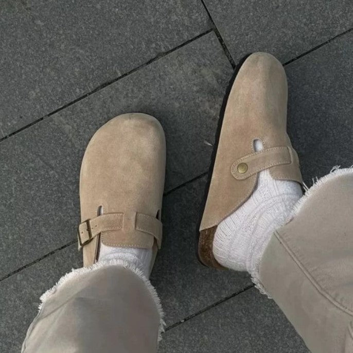 Dames sandalen met twee brede bandjes 5