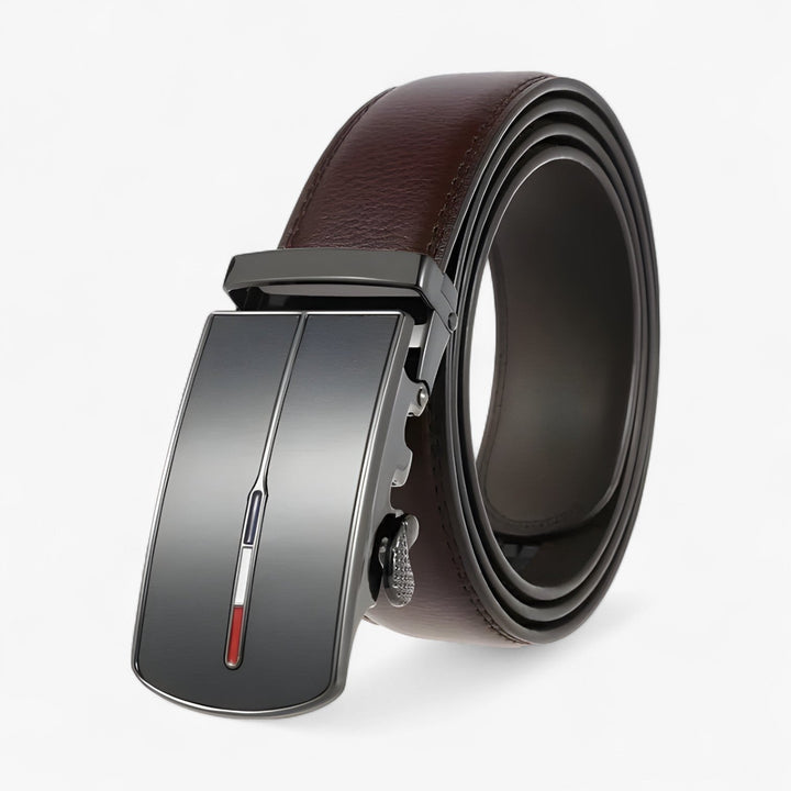 Unisex riem met automatische gesp en glanzende afwerking 5
