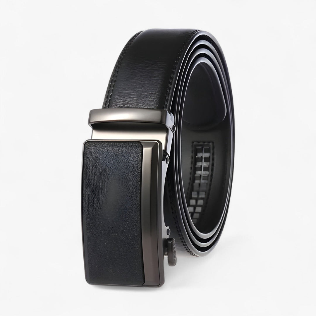 Unisex riem met automatische gesp en glanzende afwerking 4
