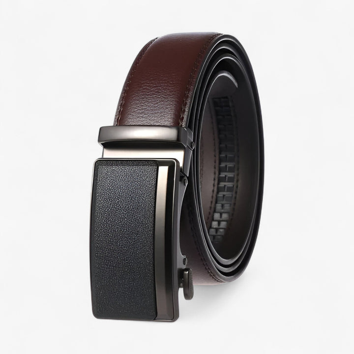 Unisex riem met automatische gesp en glanzende afwerking 3
