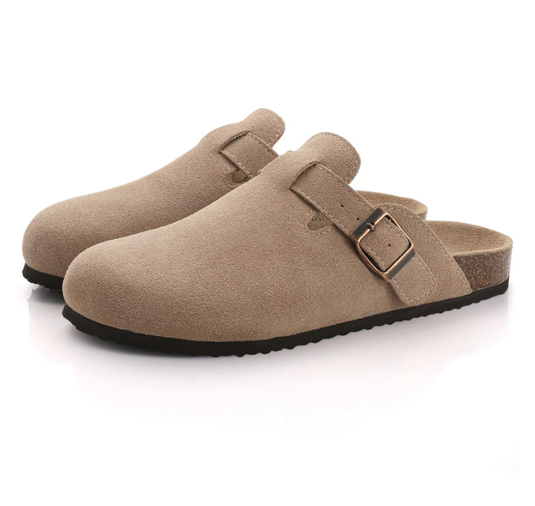 Dames suède sandalen met ergonomische zool 12