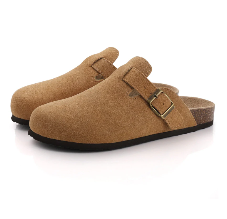 Dames suède sandalen met ergonomische zool 2