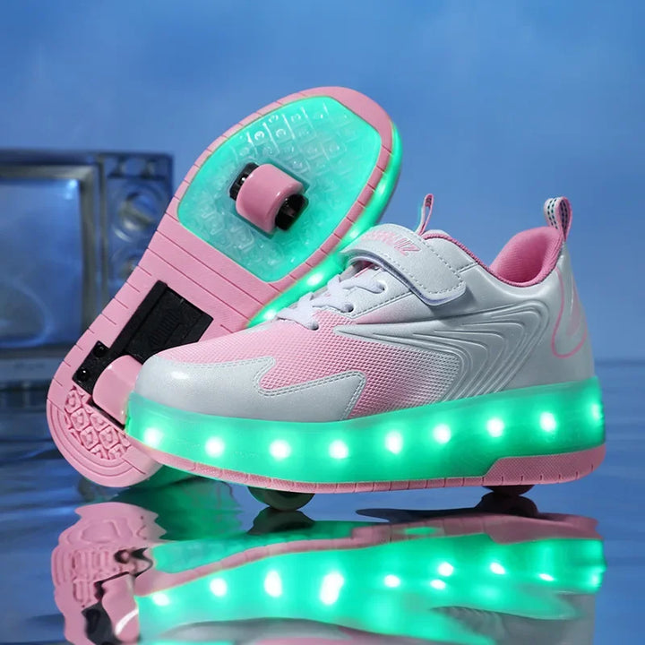 Kinderen rolschaats sneakers met led verlichting 8
