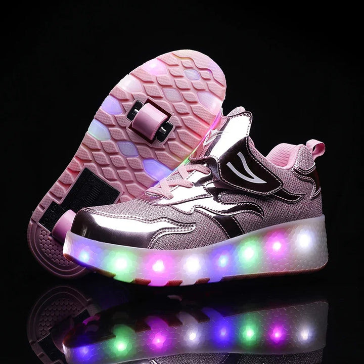 Kinderen rolschaats sneakers met led verlichting 10