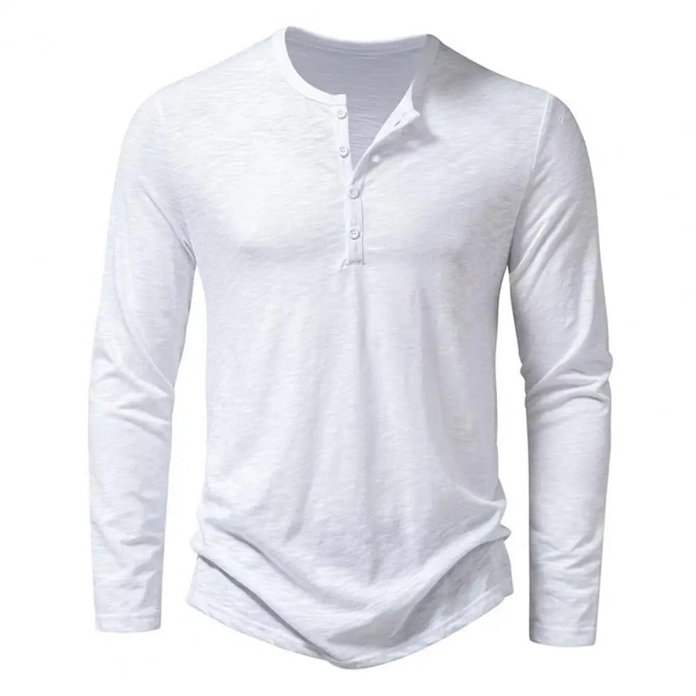 Slim fit T-shirt met lange mouwen voor heren