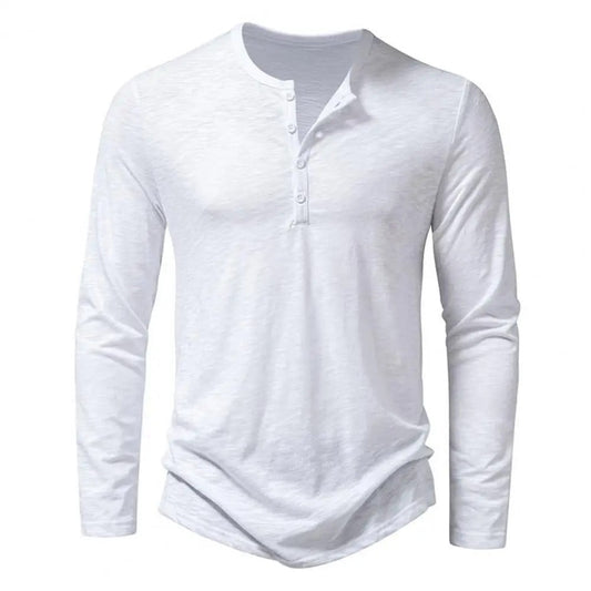 Slim fit T-shirt met lange mouwen voor heren