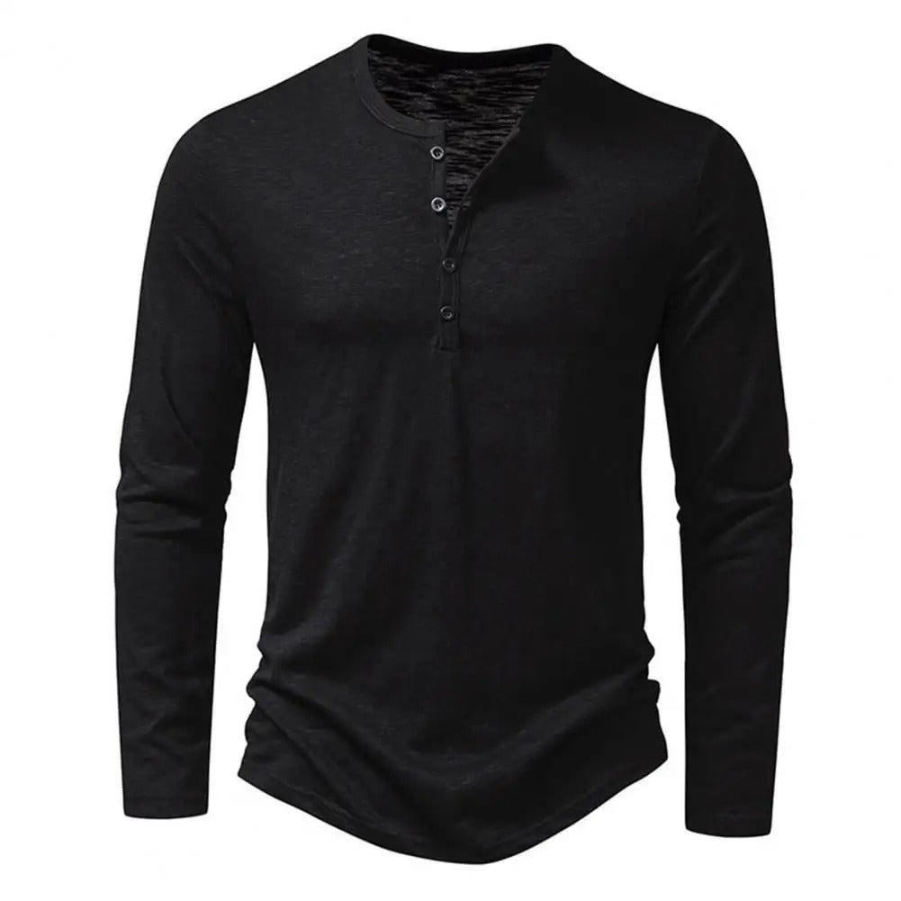 Slim fit T-shirt met lange mouwen voor heren