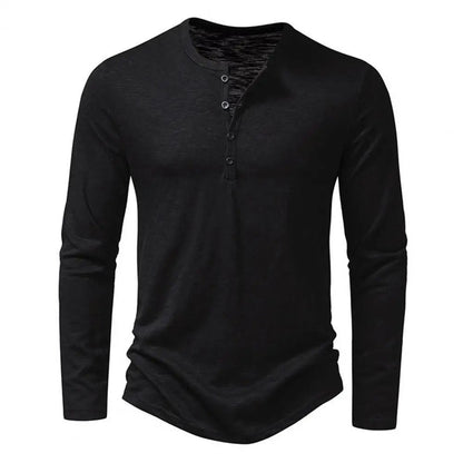 Slim fit T-shirt met lange mouwen voor heren