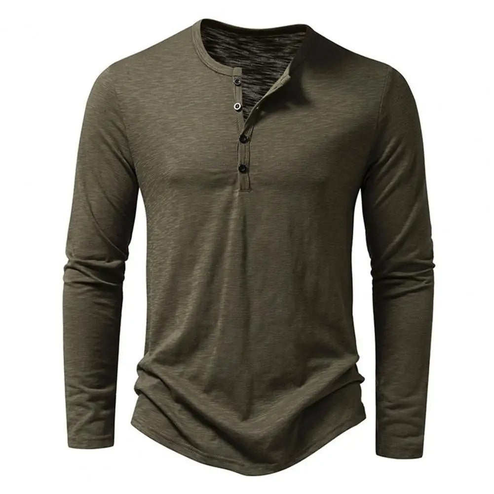 Slim fit T-shirt met lange mouwen voor heren