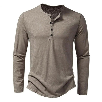 Slim fit T-shirt met lange mouwen voor heren