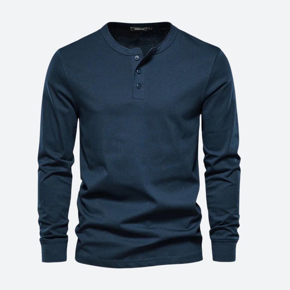 Slim fit T-shirt met lange mouwen voor heren