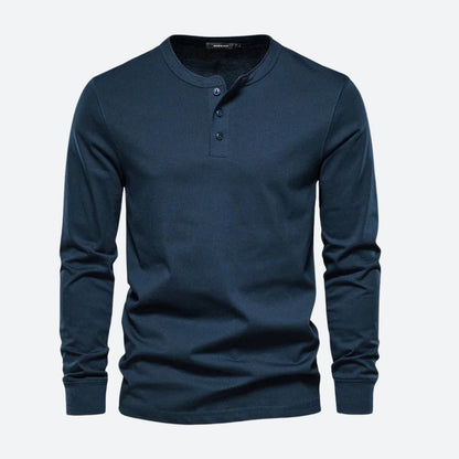 Slim fit T-shirt met lange mouwen voor heren