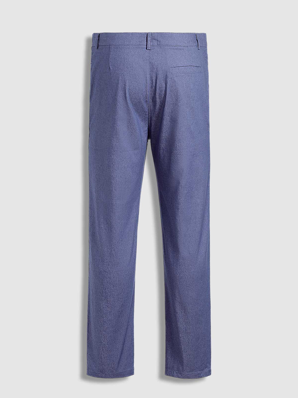 Slim fit chino broek voor heren met riemlussen