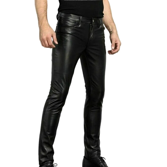 Slim fit skinny broek voor heren stretchbroek