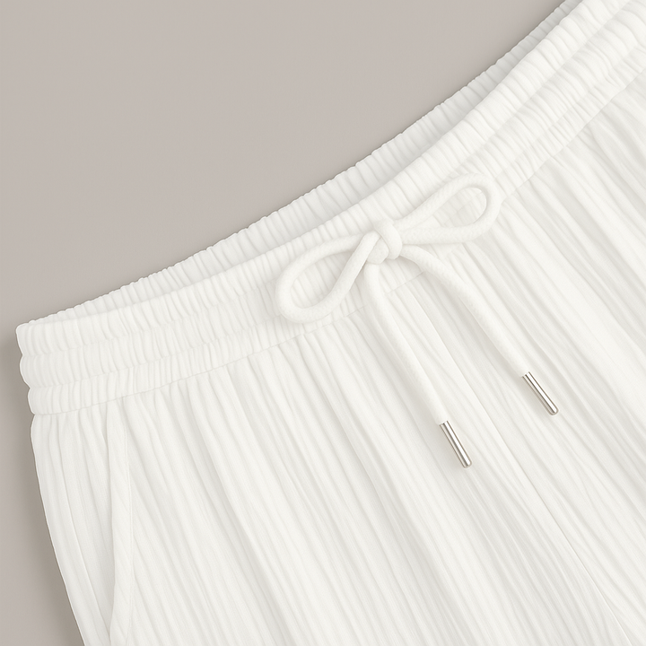 Heren Tweedelige Set Met Structuuroverhemd En Lange Broek detailfoto 8