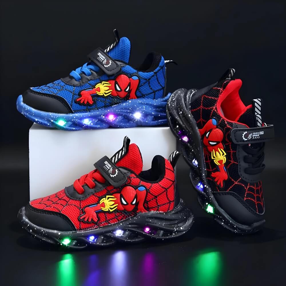 Kinderen led sneakers met klittenband en lichtzool 2
