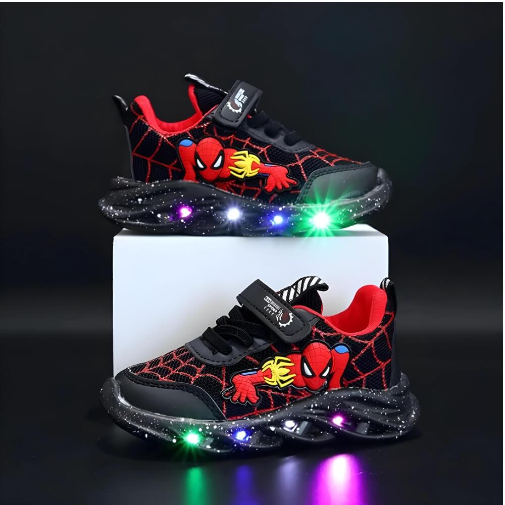 Kinderen led sneakers met klittenband en lichtzool 4