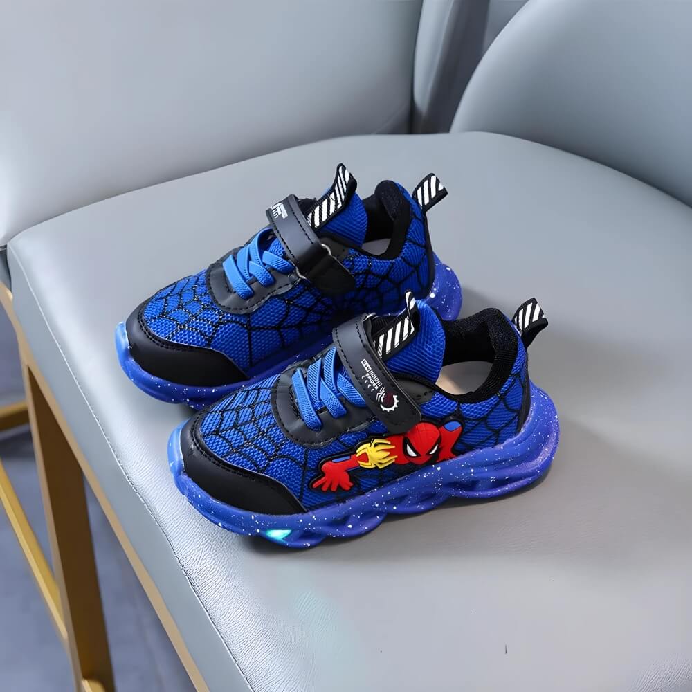 Kinderen led sneakers met klittenband en lichtzool 6