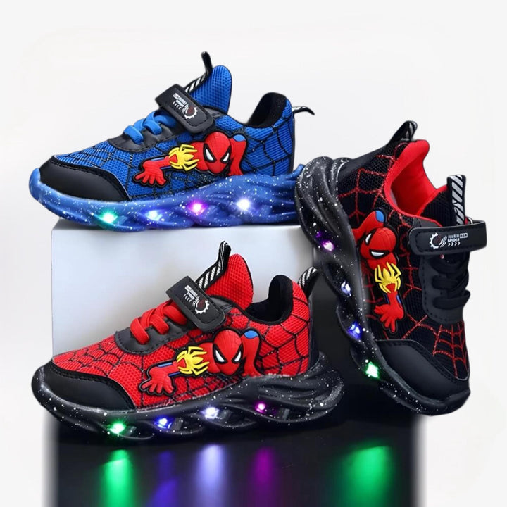 Kinderen led sneakers met klittenband en lichtzool