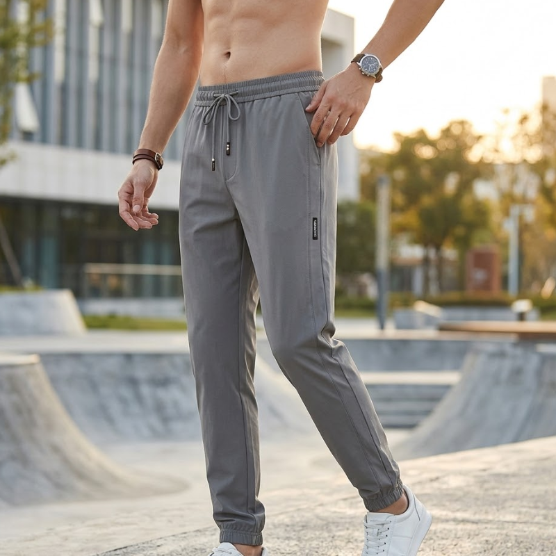 Sportieve joggingbroek voor heren met trekkoord Modehuis-Nederland