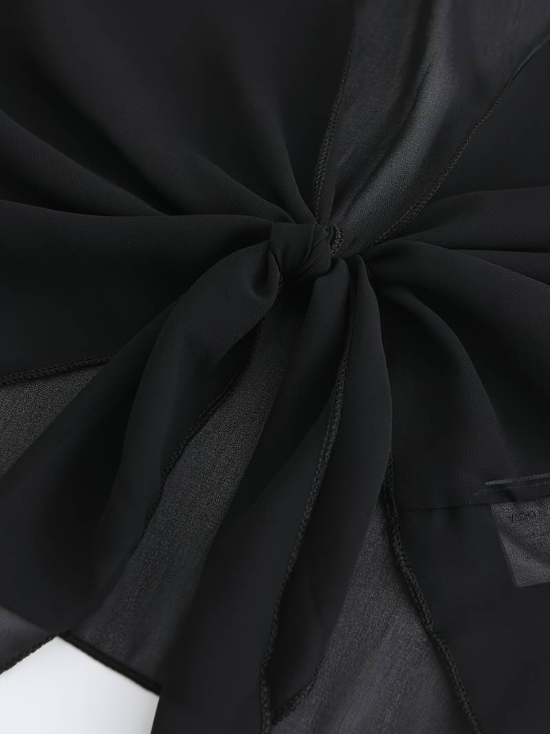 Detail van de strik in Zwart