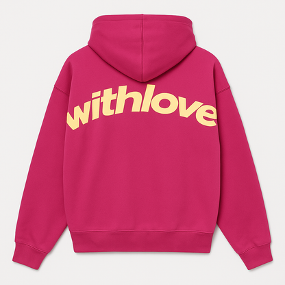 Unisex Oversized Cropped Hoodie Trui