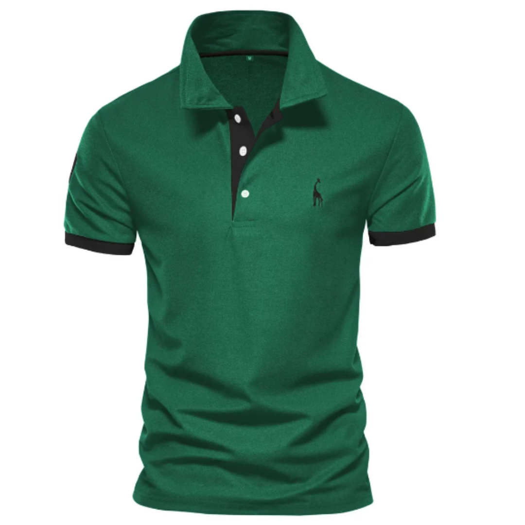 Heren polo shirt met korte mouwen en moderne pasvorm 4