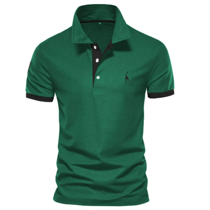 Heren polo shirt met korte mouwen en moderne pasvorm 4
