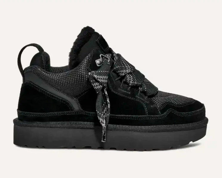 Dames Gevoerde Sneakers Met Plateauzool En Brede Veters detailfoto 5