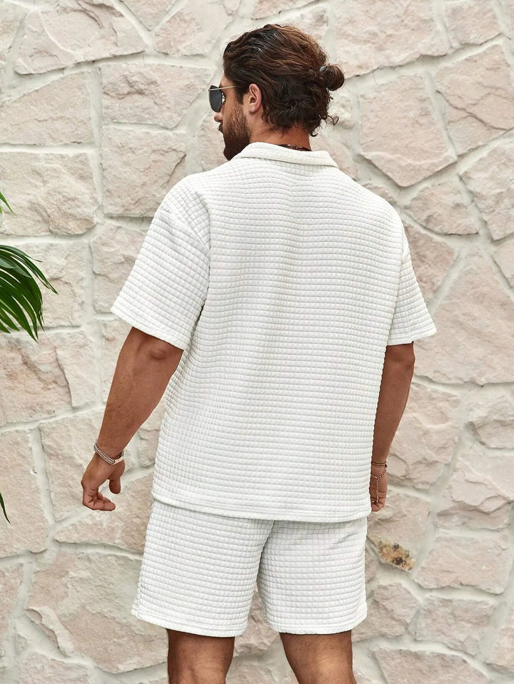 Heren Zomerset Met Poloshirt En Bijpassende Short detailfoto 4