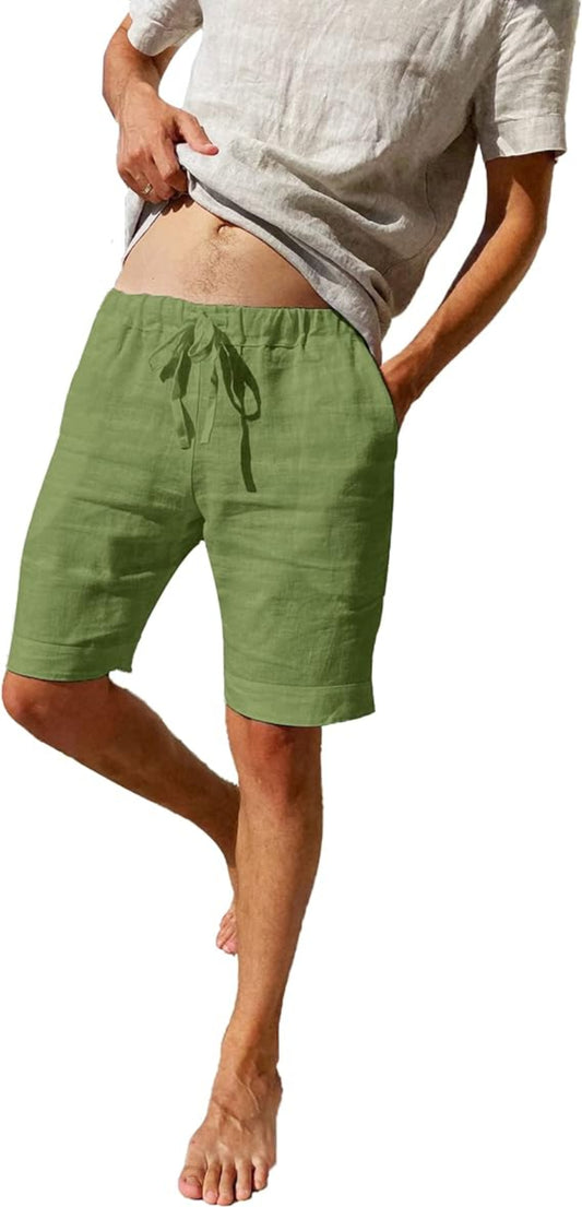 Zomershorts voor heren met trekkoord Losse pasvorm