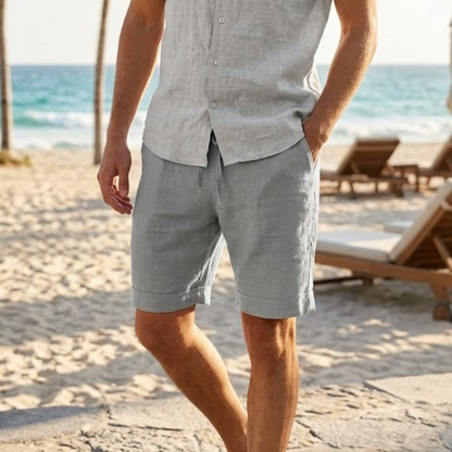 Zomershorts voor heren met trekkoord Losse pasvorm Modehuis-Nederland